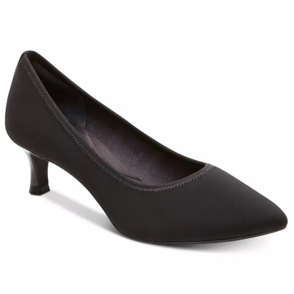 Rockport Womens Total Motion Kaiya CH3757 Classic Black Heels Pumps Shoes 10 NEW - Picture 1 of 16